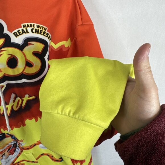 Cheetos Flamin’ Hot All Over Print Hoodie Men’s 3XL Chester Cheetah - Picture 2 of 5